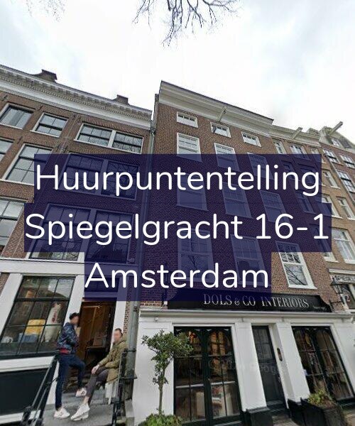 Foto gevel Huurpuntentelling voor Spiegelgracht 16-1, Amsterdam