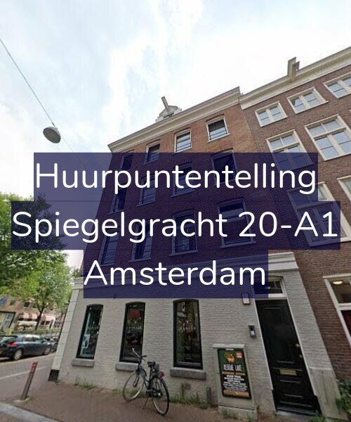 Foto gevel Huurpuntentelling voor Spiegelgracht 20-A1, Amsterdam