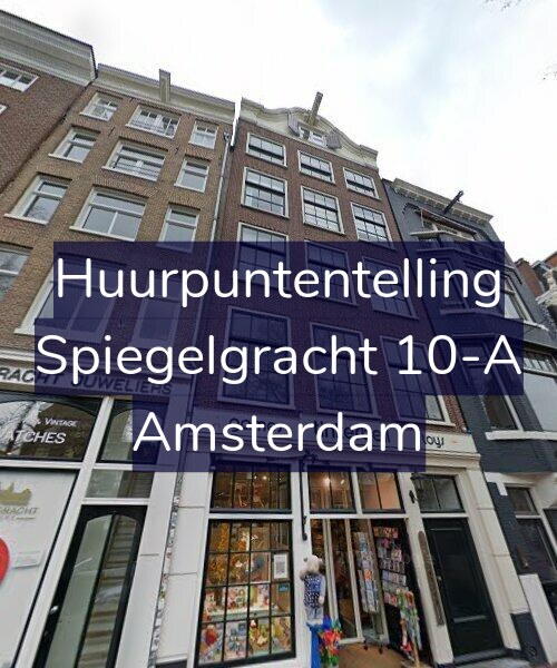 Foto gevel Huurpuntentelling voor Spiegelgracht 10-A, Amsterdam