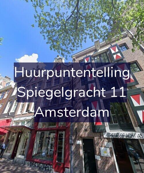 Foto gevel Huurpuntentelling voor Spiegelgracht 11, Amsterdam