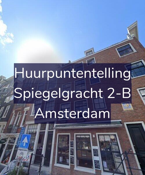 Foto gevel Huurpuntentelling voor Spiegelgracht 2-B, Amsterdam