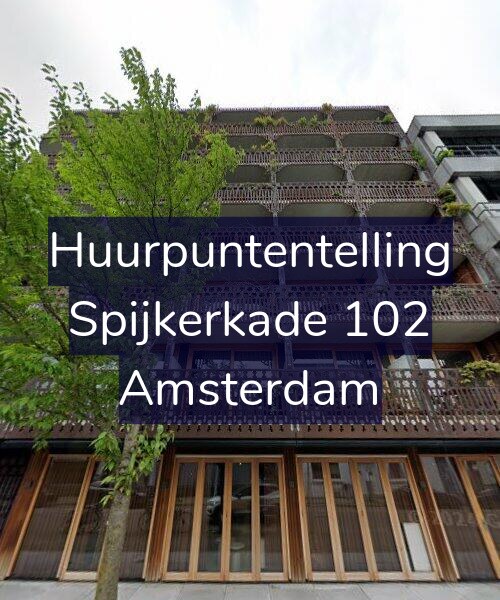 Foto gevel Huurpuntentelling voor Spijkerkade 102, Amsterdam