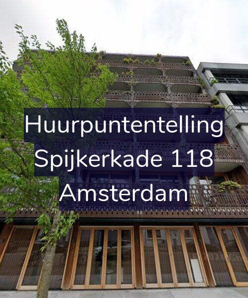 Foto gevel Huurpuntentelling voor Spijkerkade 118, Amsterdam