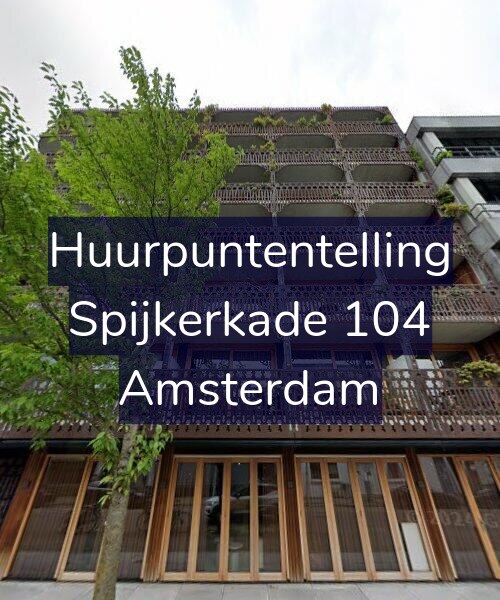 Foto gevel Huurpuntentelling voor Spijkerkade 104, Amsterdam