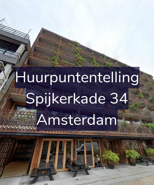Foto gevel Huurpuntentelling voor Spijkerkade 34, Amsterdam