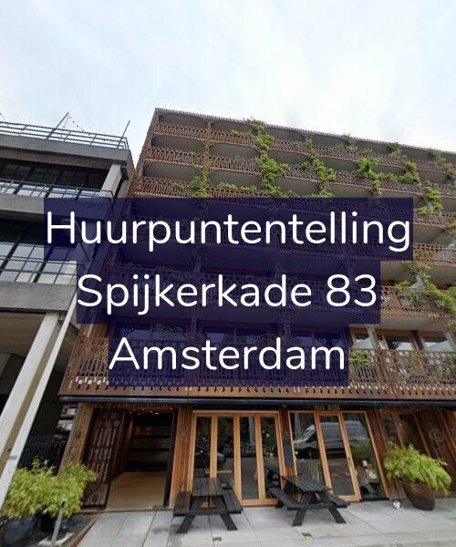 Foto gevel Huurpuntentelling voor Spijkerkade 83, Amsterdam