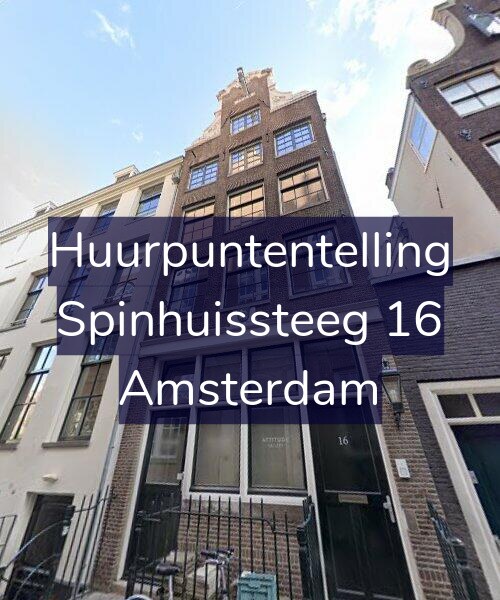 Foto gevel Huurpuntentelling voor Spinhuissteeg 16, Amsterdam
