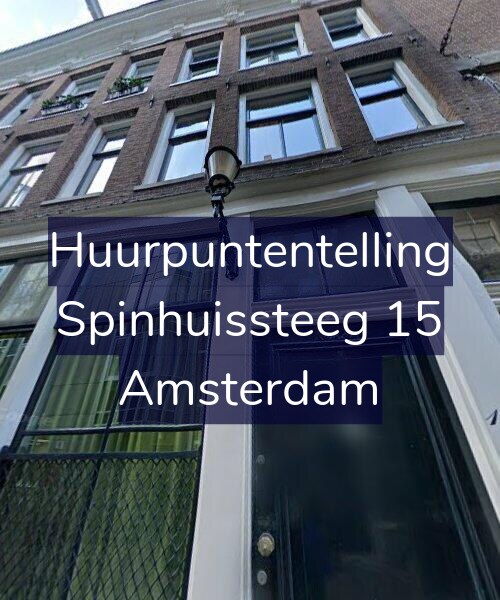 Foto gevel Huurpuntentelling voor Spinhuissteeg 15, Amsterdam