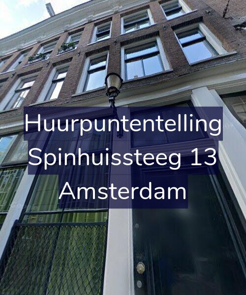 Foto gevel Huurpuntentelling voor Spinhuissteeg 13, Amsterdam