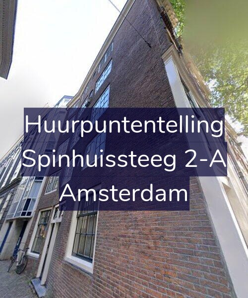 Foto gevel Huurpuntentelling voor Spinhuissteeg 2-A, Amsterdam