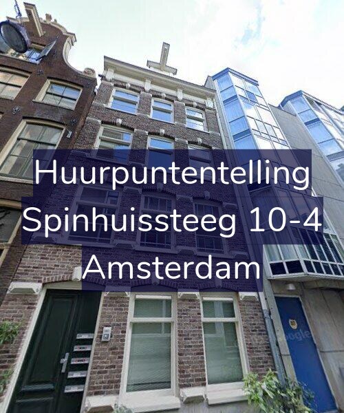 Foto gevel Huurpuntentelling voor Spinhuissteeg 10-4, Amsterdam