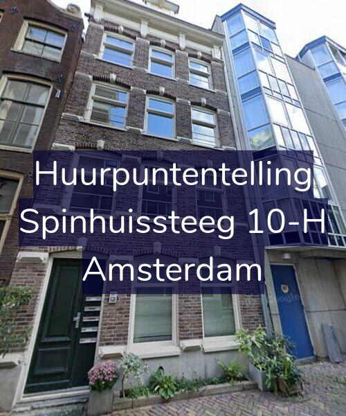 Foto gevel Huurpuntentelling voor Spinhuissteeg 10-H, Amsterdam