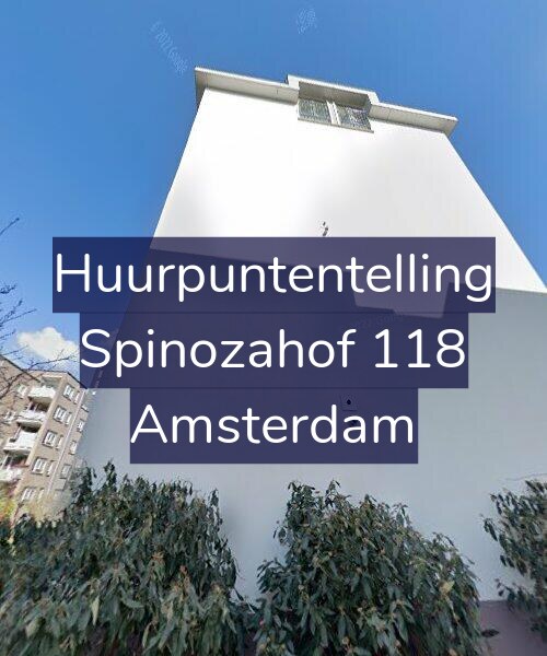 Foto gevel Huurpuntentelling voor Spinozahof 118, Amsterdam