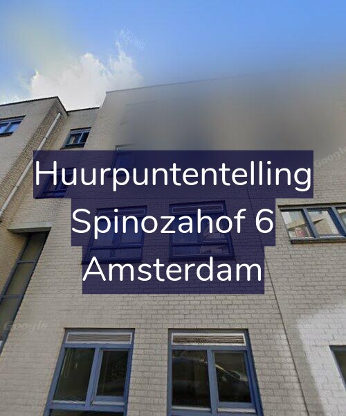 Foto gevel Huurpuntentelling voor Spinozahof 6, Amsterdam