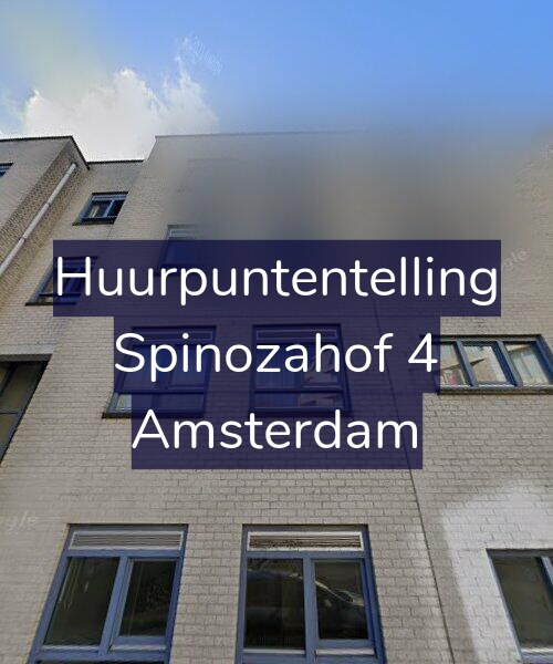 Foto gevel Huurpuntentelling voor Spinozahof 4, Amsterdam