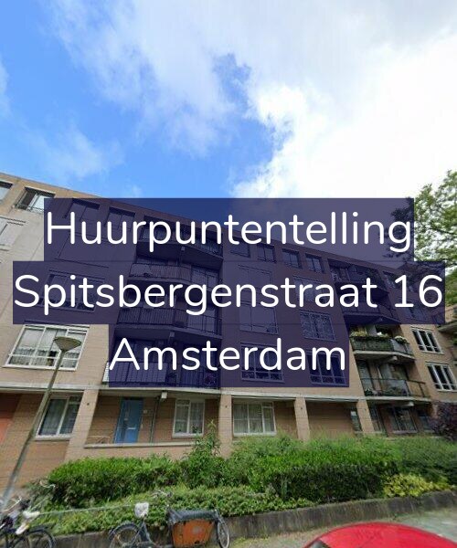 Foto gevel Huurpuntentelling voor Spitsbergenstraat 16, Amsterdam