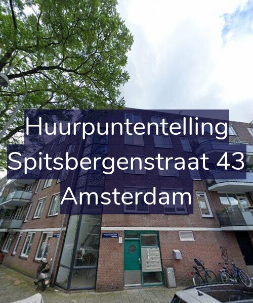 Foto gevel Huurpuntentelling voor Spitsbergenstraat 43, Amsterdam