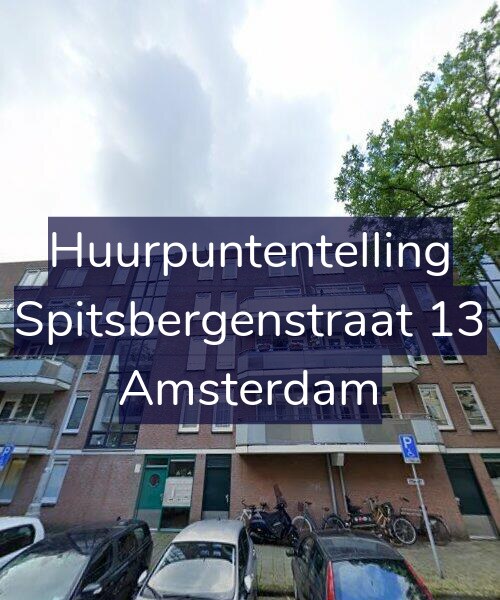 Foto gevel Huurpuntentelling voor Spitsbergenstraat 13, Amsterdam