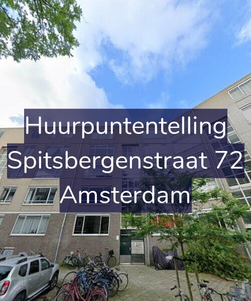Foto gevel Huurpuntentelling voor Spitsbergenstraat 72, Amsterdam