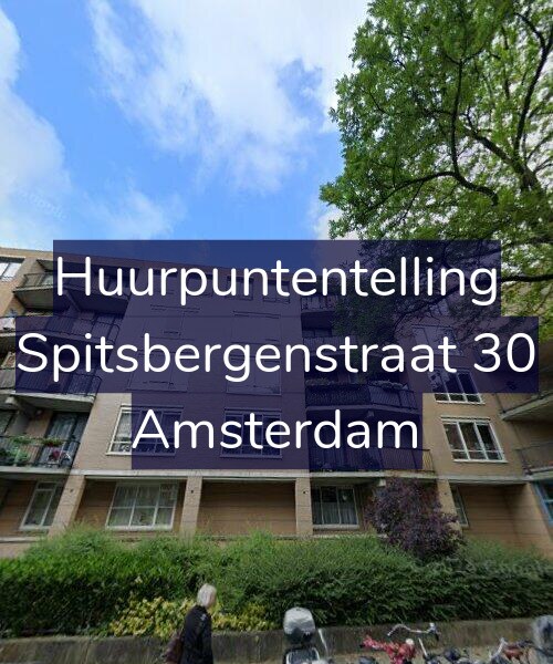Foto gevel Huurpuntentelling voor Spitsbergenstraat 30, Amsterdam