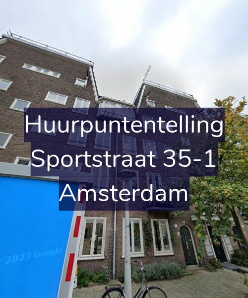 Foto gevel Huurpuntentelling voor Sportstraat 35-1, Amsterdam