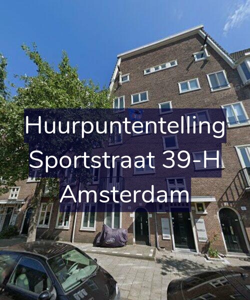 Foto gevel Huurpuntentelling voor Sportstraat 39-H, Amsterdam