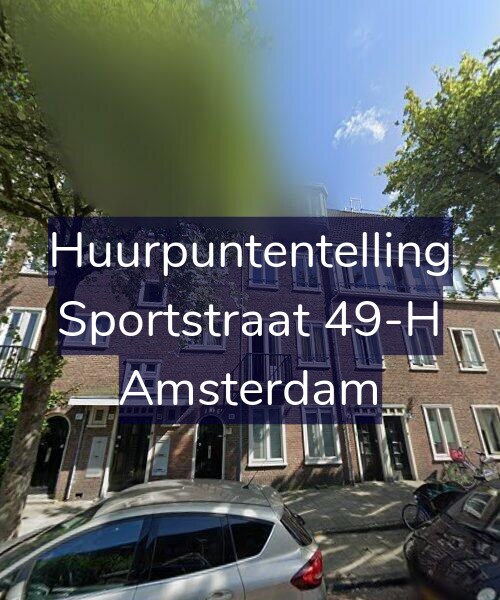 Foto gevel Huurpuntentelling voor Sportstraat 49-H, Amsterdam