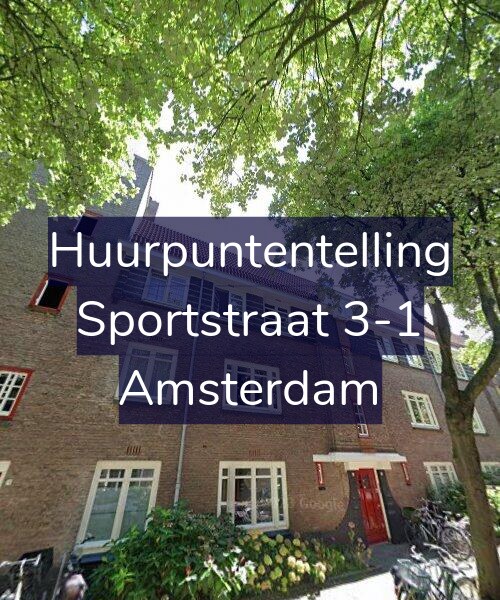 Foto gevel Huurpuntentelling voor Sportstraat 3-1, Amsterdam