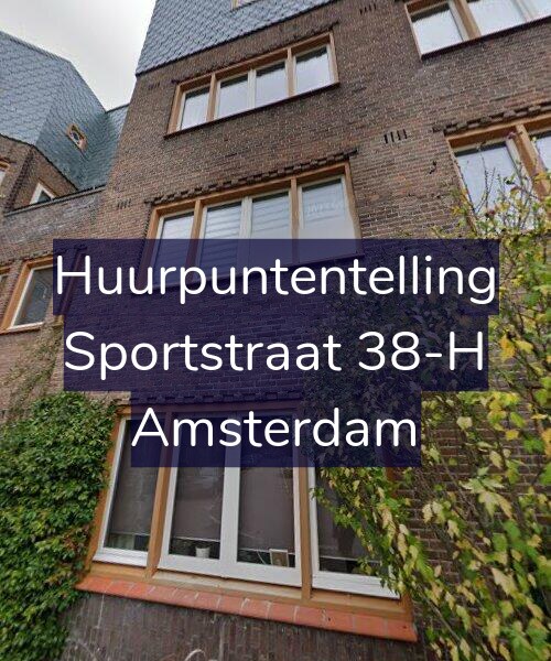 Foto gevel Huurpuntentelling voor Sportstraat 38-H, Amsterdam