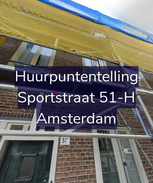 Foto gevel Huurpuntentelling voor Sportstraat 51-H, Amsterdam