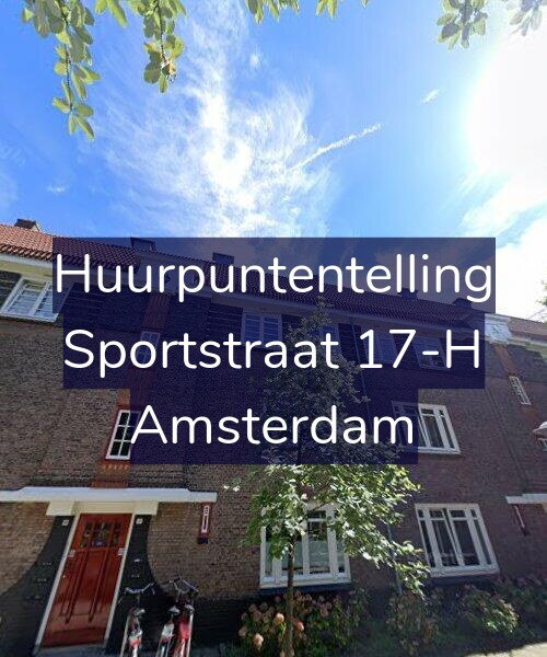 Foto gevel Huurpuntentelling voor Sportstraat 17-H, Amsterdam