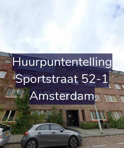 Foto gevel Huurpuntentelling voor Sportstraat 52-1, Amsterdam