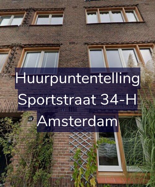 Foto gevel Huurpuntentelling voor Sportstraat 34-H, Amsterdam
