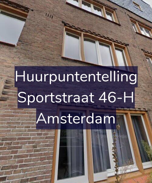 Foto gevel Huurpuntentelling voor Sportstraat 46-H, Amsterdam