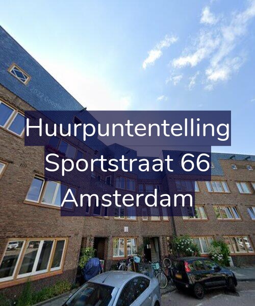 Foto gevel Huurpuntentelling voor Sportstraat 66, Amsterdam