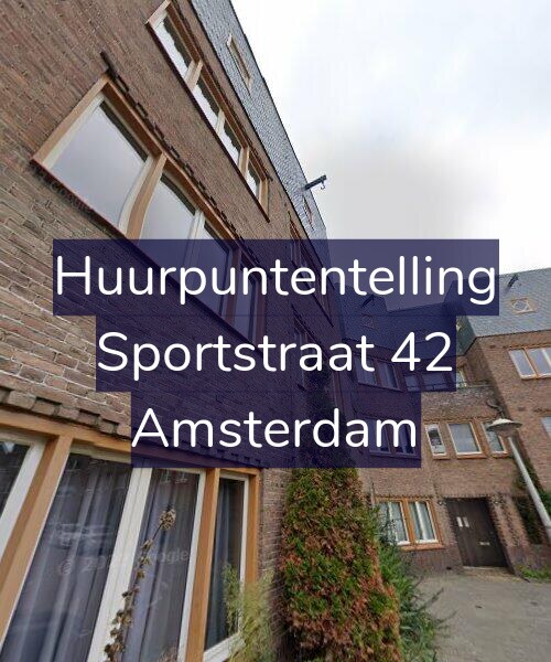 Foto gevel Huurpuntentelling voor Sportstraat 42, Amsterdam