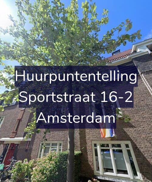 Foto gevel Huurpuntentelling voor Sportstraat 16-2, Amsterdam