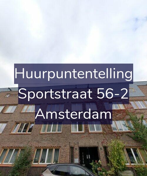 Foto gevel Huurpuntentelling voor Sportstraat 56-2, Amsterdam