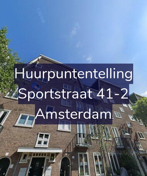 Foto gevel Huurpuntentelling voor Sportstraat 41-2, Amsterdam