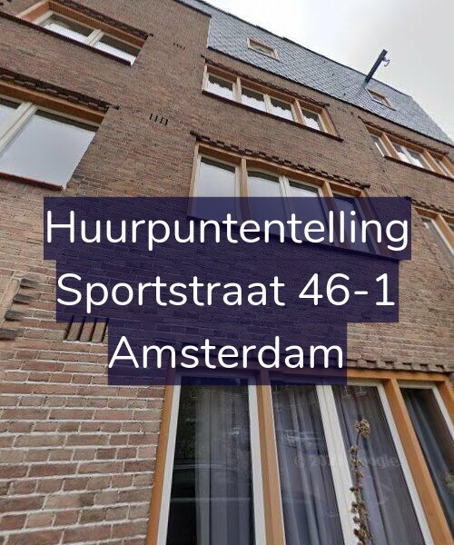 Foto gevel Huurpuntentelling voor Sportstraat 46-1, Amsterdam