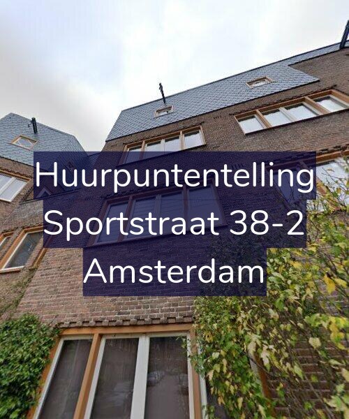 Foto gevel Huurpuntentelling voor Sportstraat 38-2, Amsterdam