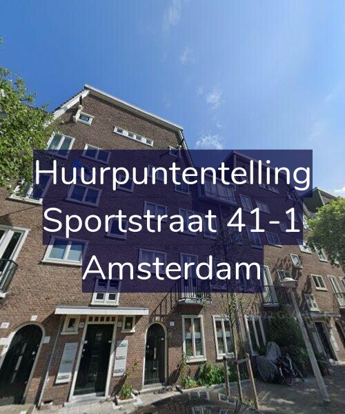 Foto gevel Huurpuntentelling voor Sportstraat 41-1, Amsterdam