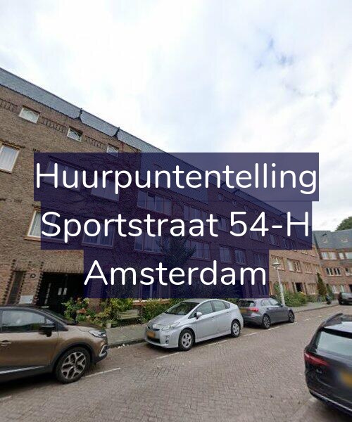 Foto gevel Huurpuntentelling voor Sportstraat 54-H, Amsterdam