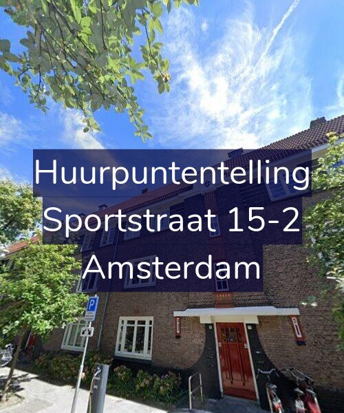 Foto gevel Huurpuntentelling voor Sportstraat 15-2, Amsterdam