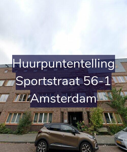 Foto gevel Huurpuntentelling voor Sportstraat 56-1, Amsterdam