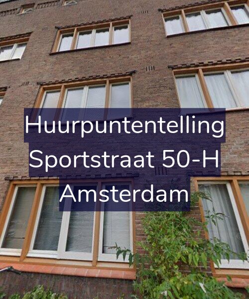 Foto gevel Huurpuntentelling voor Sportstraat 50-H, Amsterdam