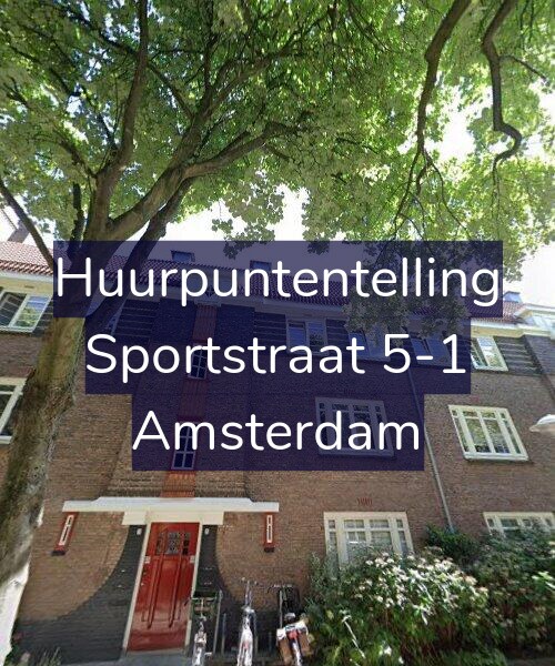 Foto gevel Huurpuntentelling voor Sportstraat 5-1, Amsterdam
