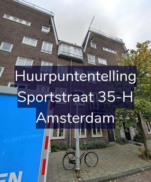 Foto gevel Huurpuntentelling voor Sportstraat 35-H, Amsterdam