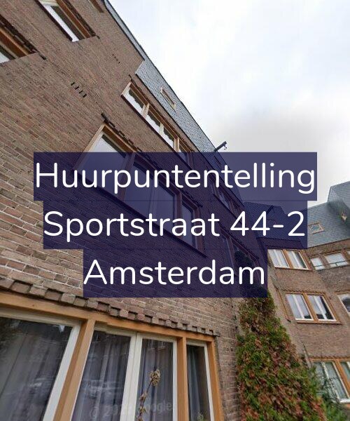 Foto gevel Huurpuntentelling voor Sportstraat 44-2, Amsterdam