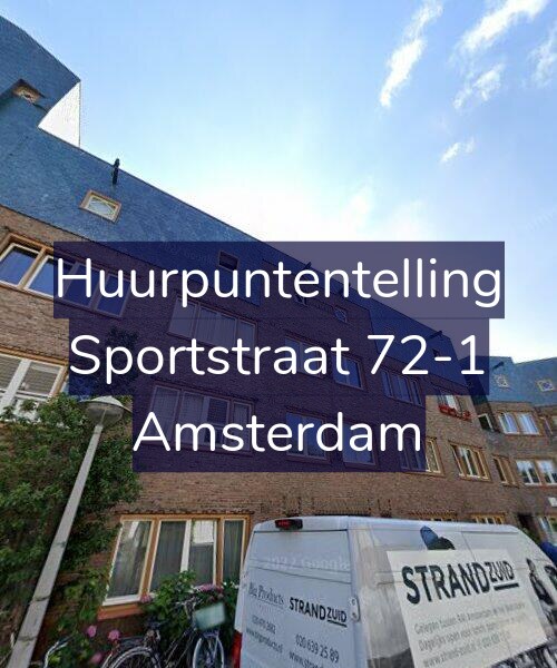 Foto gevel Huurpuntentelling voor Sportstraat 72-1, Amsterdam